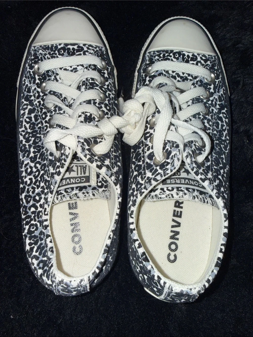 Converse Chuck Taylor All Star Low Top Leopard Sneakers Size W 7.5 / M 5.5